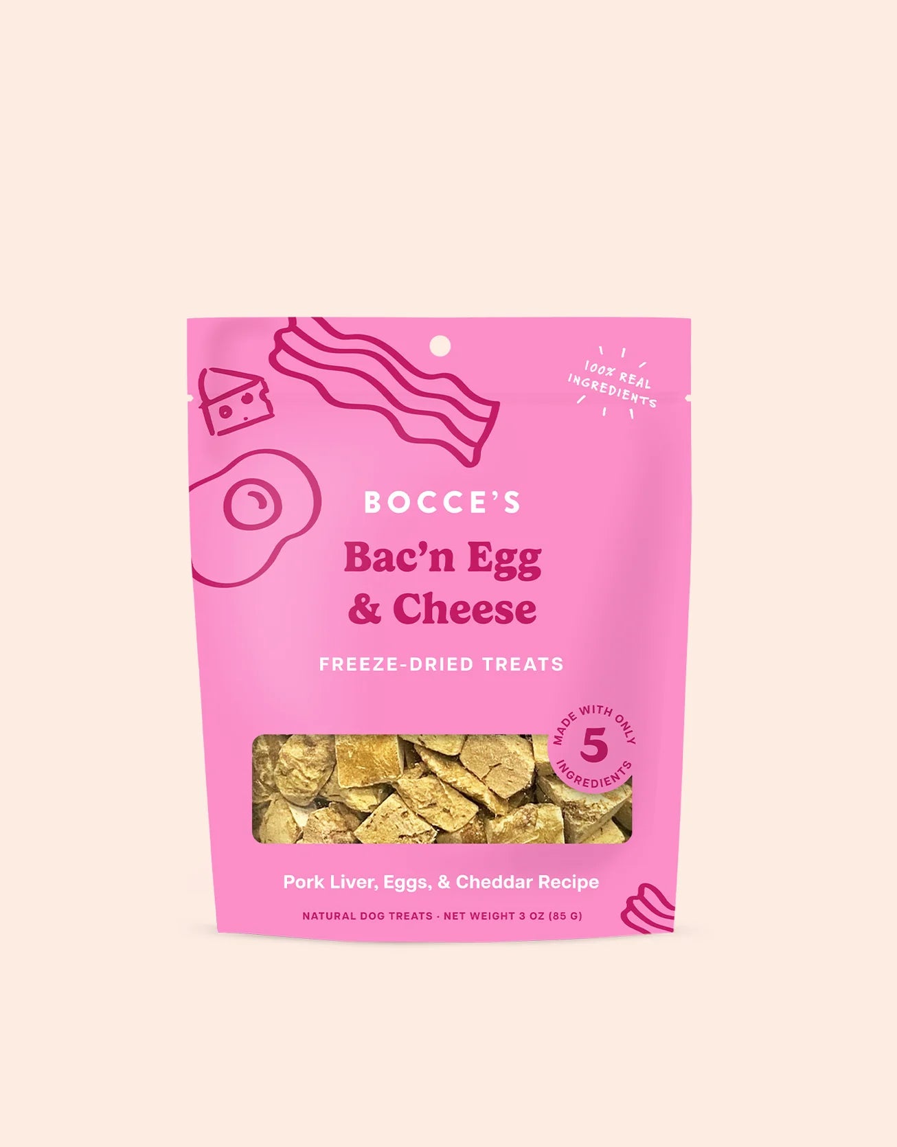 Bocce's "Bacon Egg & Cheese" Freeze-Dried Dog Treats - Maxdeals77