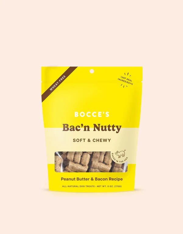 Bocce's "Bac'n Nutty" Soft & Chewy Dog Treats - Maxdeals77