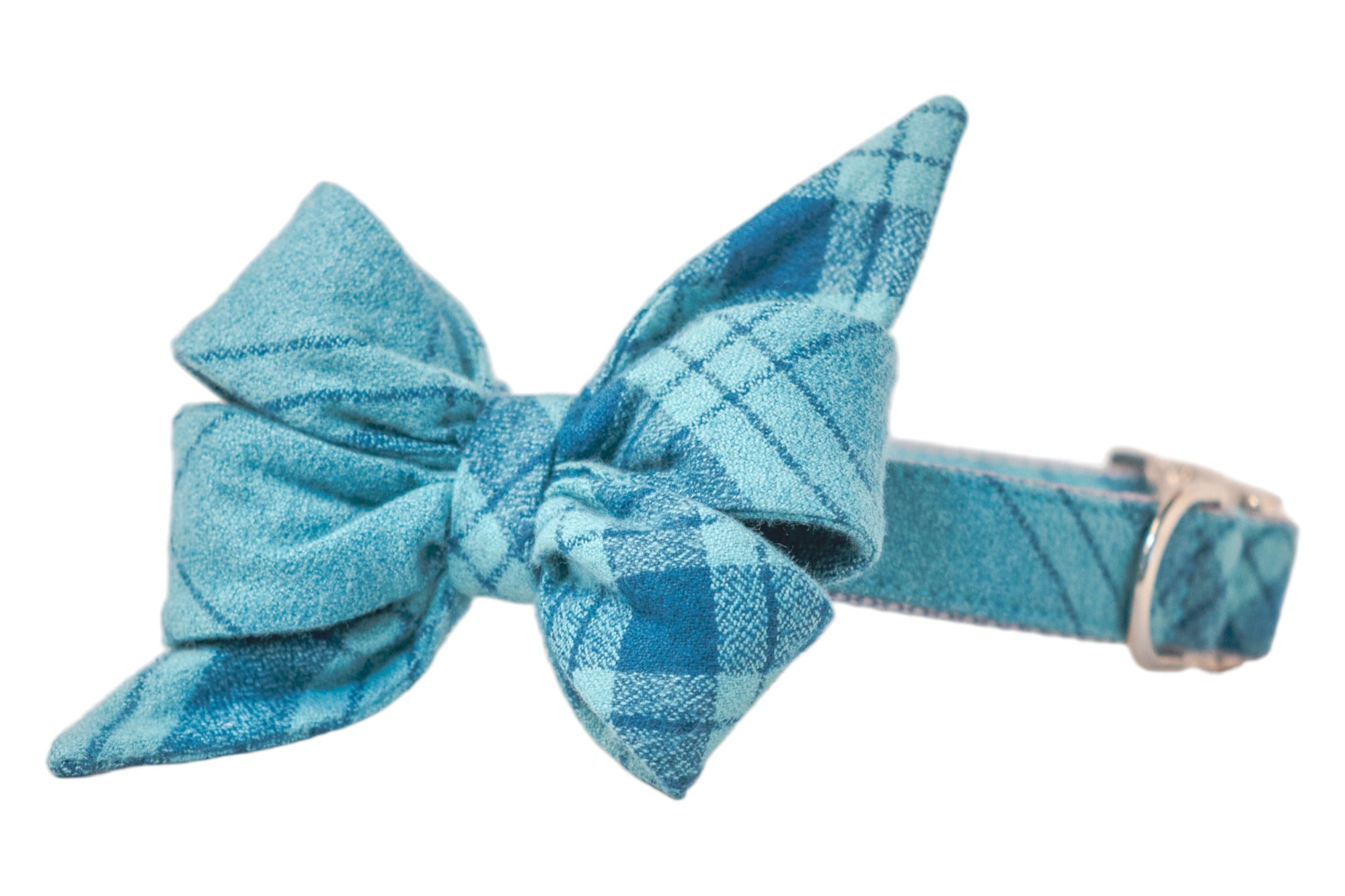 Gus Flannel Belle Bow Dog Collar - Maxdeals77