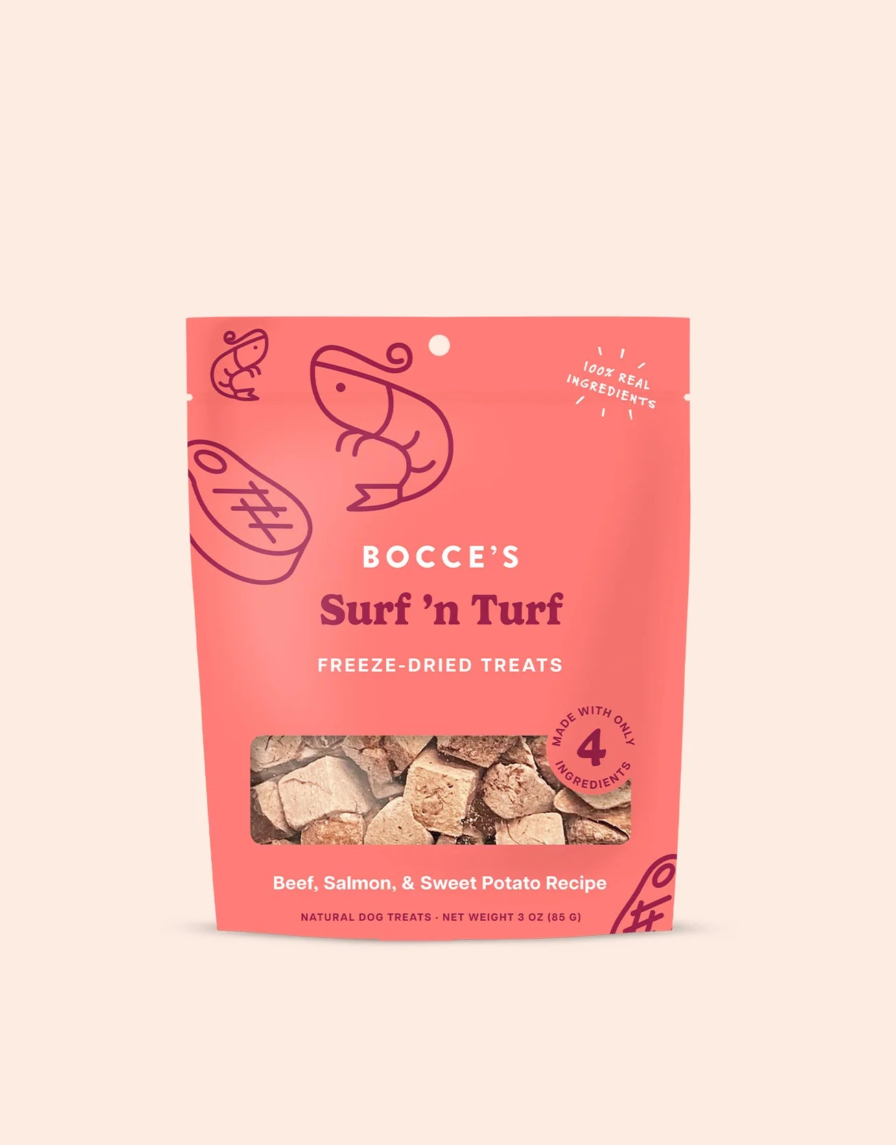 Bocce's "Surf & Turf" Freeze-Dried Dog Treats - Maxdeals77