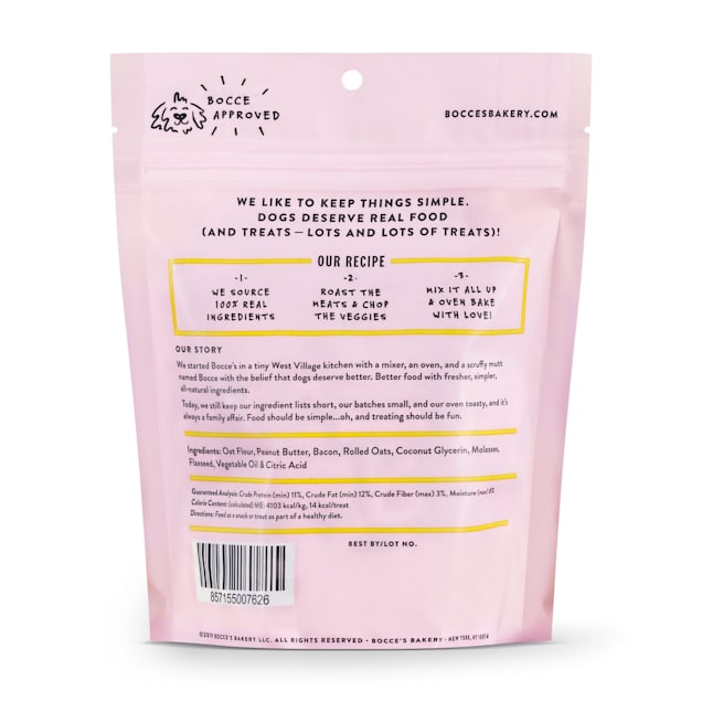 Bocce's "Bac'n Nutty" Soft & Chewy Dog Treats - Maxdeals77